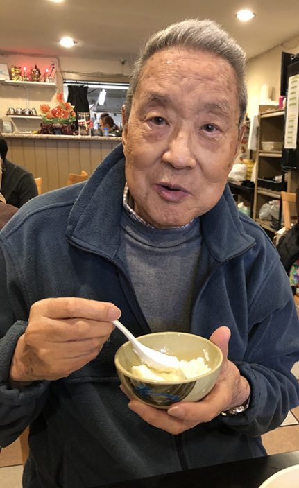 In 2019, Zhang Yang indulging his sweet tooth with "Double Skin Milk Pudding" — a favorite from childhood. 